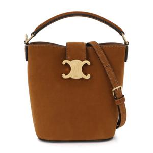 25FW 10N473GRY 02CM 셀린느 루이즈 미니 누벅 레더 버킷백