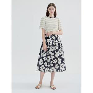 마르셀 플라워 밴딩 코튼 스커트 KOSKP501 (2colors)