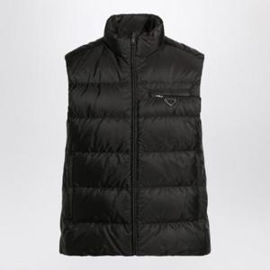 PRADA Black padded vest in Re Nylon SGB033OOO1WQ9/R_PRADA-F0002