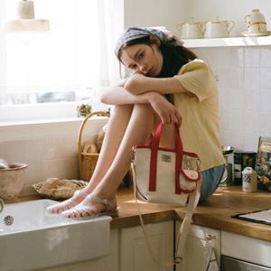 [LAP] 랩 EVERYDAY CANVAS TOTE BAG 에브리데이 캔버스 토트백 (AR7AB401)
