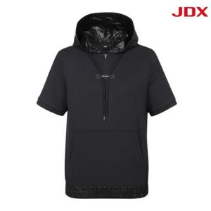 JDX 세이브존07 여성 후드 배색 티셔츠 X1TSV7502BK