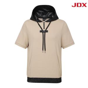 JDX 세이브존07 여성 후드 배색 티셔츠 X1TSV7502BE
