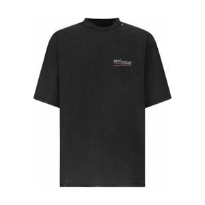 발렌시아가 반팔 티셔츠 830247TSVF39668 Black