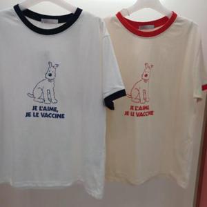 Latium HC06 국내생산 뚝떨어지는 티티배색 얇은 여름 라운드 반팔 면티 T2523ts60