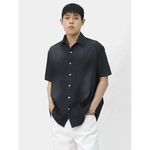 [빌리버스] 남성 데님 셔츠 워싱 캐주얼 반팔 청남방 BXR051