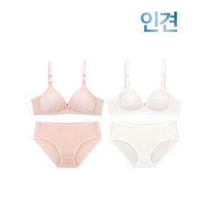 [글로리]쿨~인견 풀컵 노와이어 몰드브라팬티2종(GLB2501)75A-90A