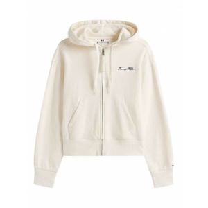 [TOMMY HILFIGER] 라프리마 여성 스웨트셔츠 스웨터 집업 후디 WW0WW45742YA8 화이트 /8