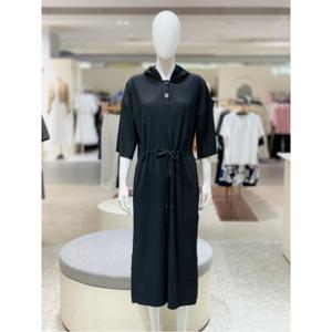 더레노마 플리츠 후드 원피스 (R2F32JOP610 B)