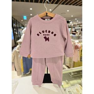 [블루독베이비] 25 FW(PU)블루독 BASIC 상하세트(45A7067202)신생아 출산 백일 돌 선물 조카 이모 아가옷
