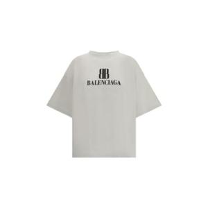 발렌시아가 발렌시아가 화이트 반팔 티셔츠 2117323