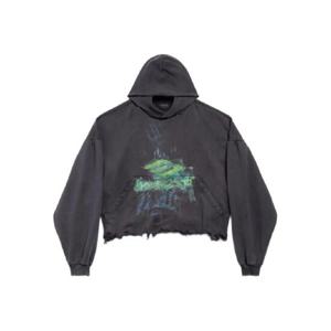 25 SS 발렌시아가 faded print frayed hem hoodie 783397TSVB5 TP440144272