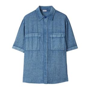 버버리 긴팔 셔츠 8082658 Blue