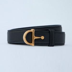 25 SS 구찌 3cm Horsebit 홀스빗 로고 버클 하드웨어 레더 벨트 블랙 836993 AAEC2 1