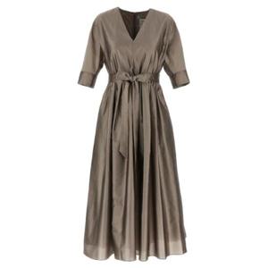 에스막스마라 보우 스트랩 플레어 롱 원피스 1968352
