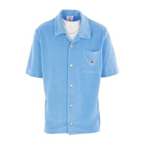 카사블랑카 라이트 블루 볼링 셔츠 MPF25JTP384 01
