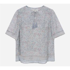 [써스데이아일랜드][여성]보더 믹스 블라우스(T254MBL216W)