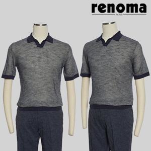 [레노마캐주얼]S/S 고급스러운 반팔카라 시원한 니트티셔츠 데일리룩 추천 ROFMKT64A EK3653