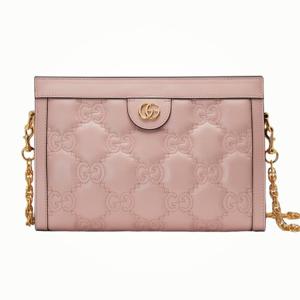 (백화점AS가능)구찌 GG 마틀라세 스몰 숄더백 핑크 702200