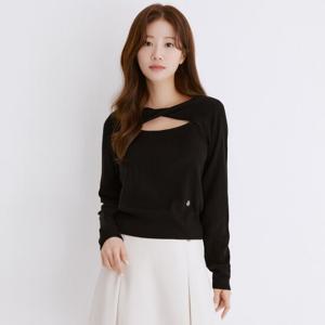 [로엠]꼬임넥 스웨터(2colors)_RMKAE23R12