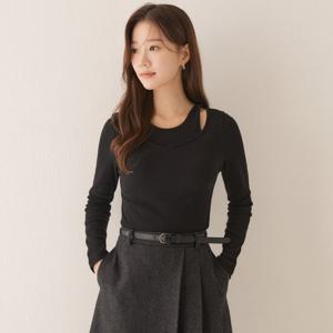 [로엠]골지 레이어드 티셔츠(2colors)_RMLWE23R14