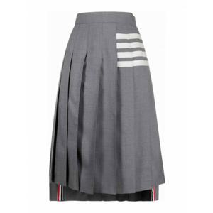 [THOM BROWNE] 여성 니 Length 미디 플리츠 킬트 스커트 FGC400V06146035 Grey /8