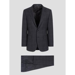 [갤럭시] 울 멀티체크 레귤러핏 수트 세트 - 차콜 (PS001334984)