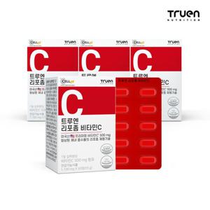 [트루엔] 리포좀 비타민C 리포조말 500mg 50정, 4박스