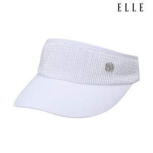 [엘르골프]플리츠 소재믹스 썬바이저 (여) 6L27451_100