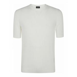 [ZEGNA] 남성 티셔츠 Premium 코튼 스티치 RUFC25A9C10 화이트 /8