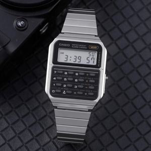 카시오 CA-500WE-1A 레트로 가제트 디지털 계산기 남자 메탈 시