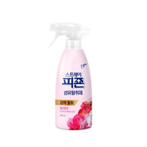 피죤 스프레이 섬유탈취제 490ml 핑크로즈 섬유향수 정전기방지 냄새제거