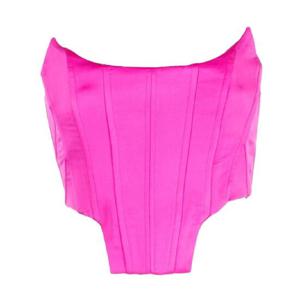 25 SS GIUSEPPE DI MORABITO 새틴 스트랩리스 코르셋 탑 PF23195TO109 TP432306681