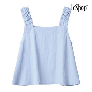르샵  어깨 프릴 밴딩 민소매 블라우스 (BP6BL076A)