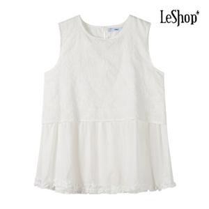 르샵  펀칭 레이스 자수 블라우스 (BP7BL012A)