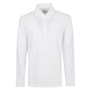 25 SS Brunello Cucinelli long sleeved cotton polo shirt ME8543914C6159 TP440195399