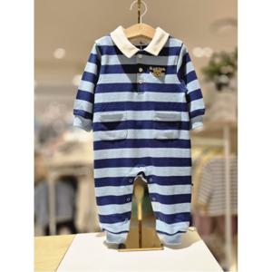 블루독베이비 10 25FW가을신상 (BL)블루독 스트라이프 우주복 (145A1960001)