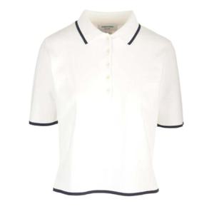 Thom Browne 골지 스티치 반소매 폴로 셔츠 FKP101AY5502 100 TP945653033