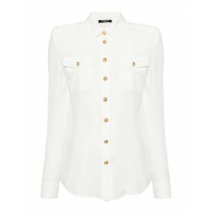 [BALMAIN] 라프리마 여성 셔츠 Semitransparent CF1HS050SD420FA 화이트 /8