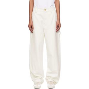 25 FW 아페쎄 여성 오프 화이트 구스타브 데님 진 252252F069008