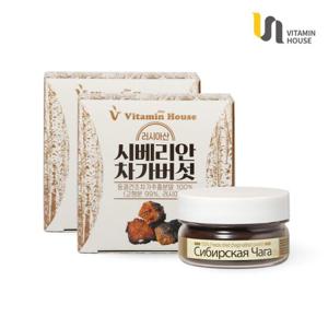 비타민하우스 시베리안 차가버섯 분말 25g 2통
