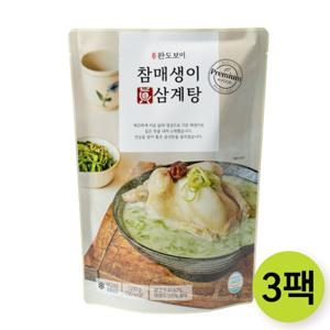 완도보이 참매생이 진삼계탕 1.2kg 3팩 총 3.6kg
