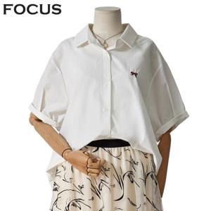 [포커스]리본박시카라셔츠 FBM4D7PBL0195