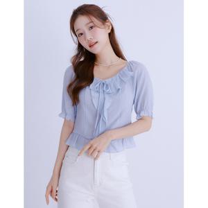 [로엠]프릴 쉬폰 블라우스_RMBLE24RT6