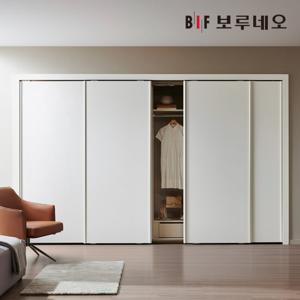 보루네오 E0 PET 나비드 슬라이딩 붙박이장 330cm
