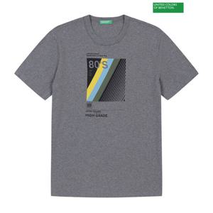 베네통 Regular fit print t-shirt 3S_3YR3U102R