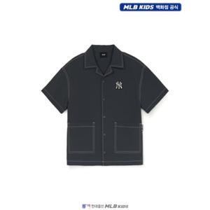 [MLB키즈US] (7AWSB0253-50CGS) 베이직 아웃도어 스티치 우븐 셔츠 아동셔츠 키즈셔츠