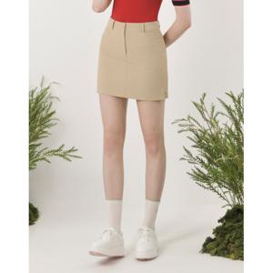 헤지스 골프 여성 25SS 베이지 여성 H라인 스커트 HWSK5B311I2