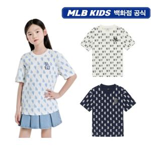 MLB키즈 모노그램 전판 반팔티셔츠 (7ATSM1153NY)