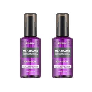 쿤달 마카다미아 울트라 헤어세럼 베이비파우더 100ml x2개