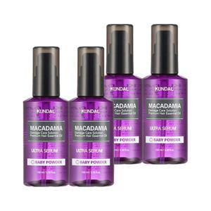 쿤달 마카다미아 울트라 헤어세럼 베이비파우더 100ml x4개